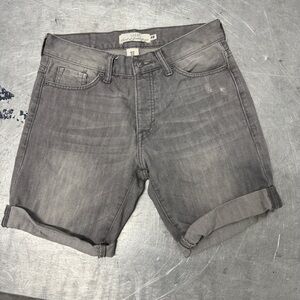 H&M Men’s Gray Distressed Jean Shorts Size 29